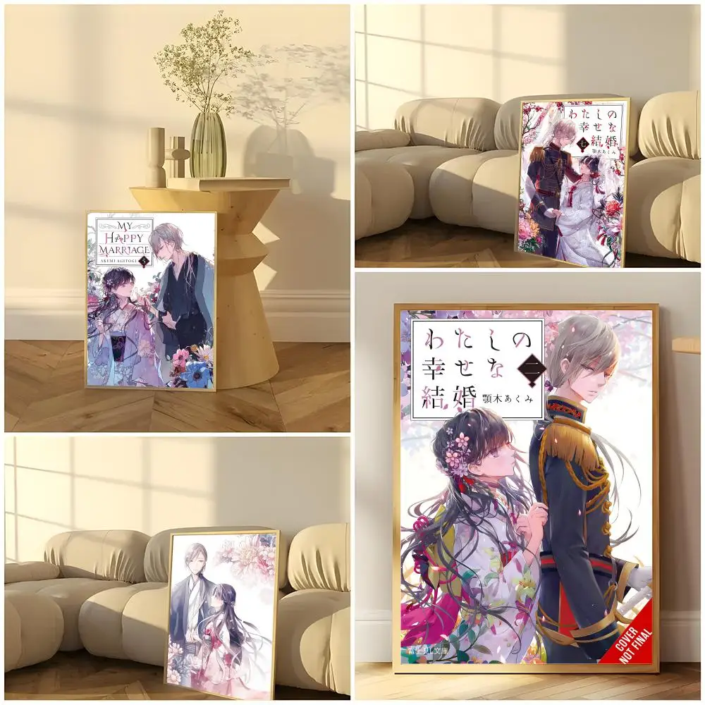Anime My Happy Marriage Poster Premium HD Self-Adhesive Wall Decor – Peel & Stick, Residue-Free
