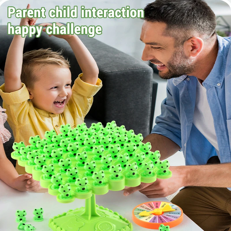 Montessori enfants astronaute grenouille Balance arbre jouets mathématiques jeu de société Interaction Parent-enfant jeu d'équilibre de table jouets cadeaux
