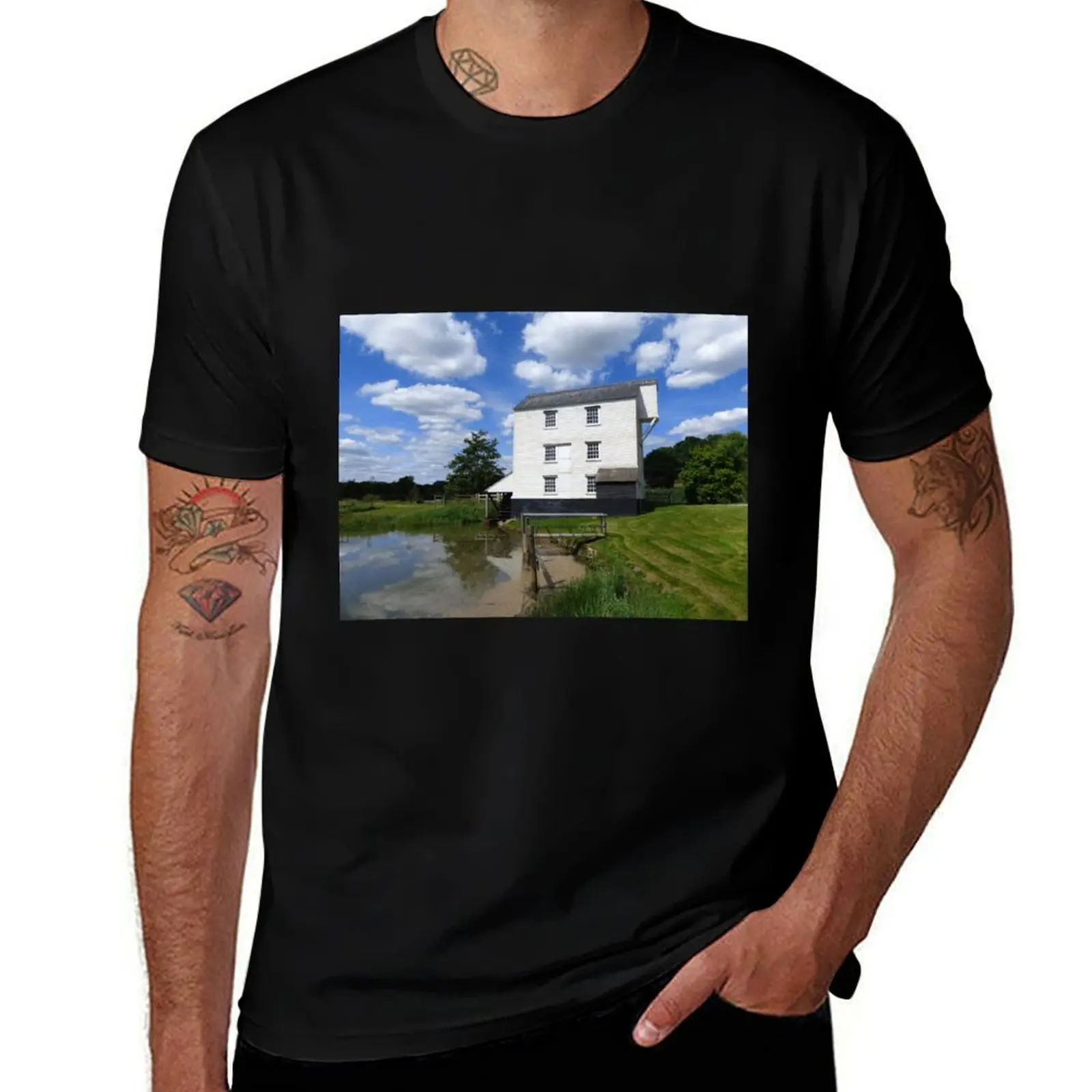 

Thorrington Tide Mill, Essex T-Shirt oversized t shirt Personalized t-shirt anime stuff clothing for men