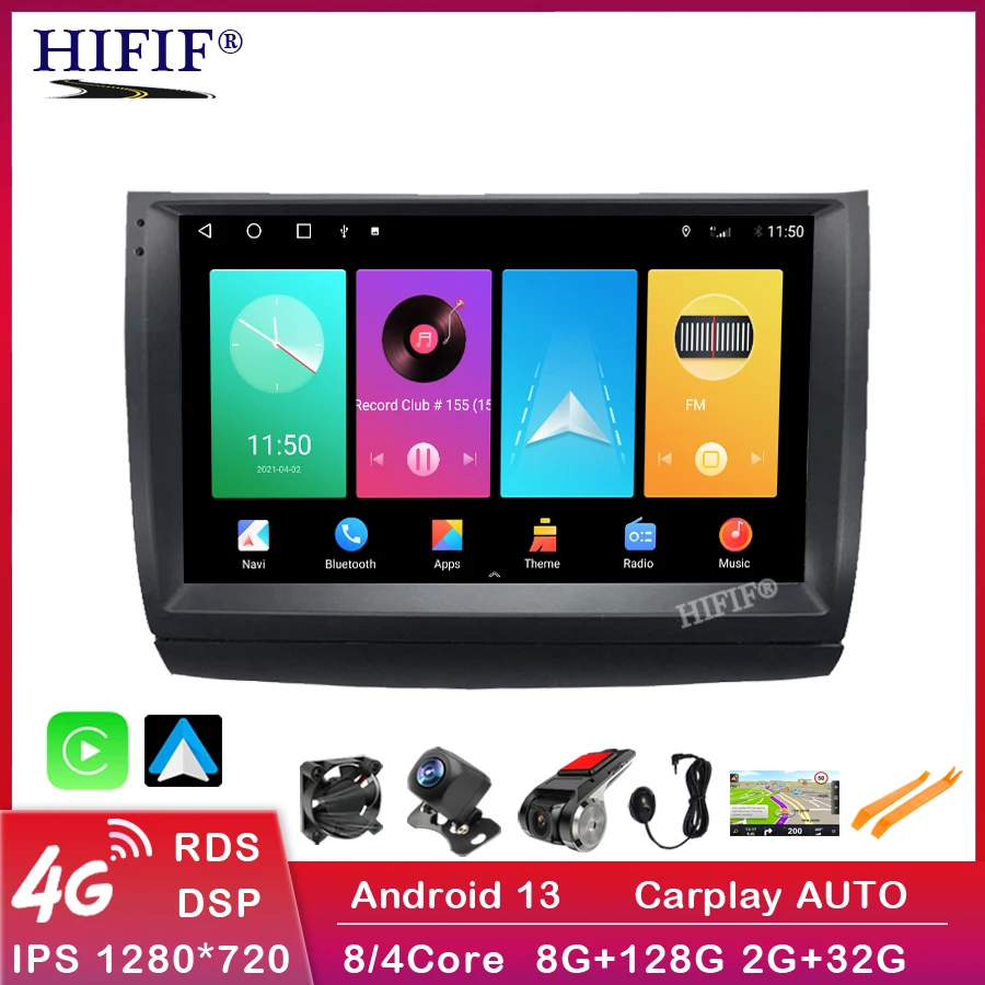 

9" Android 13 For Toyota Prius 20 2003-2009 Car radio Stereo Receiver Multimedia Video Playe CarPlay r Navigation GPS DSP IPS BT