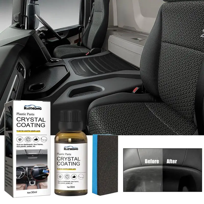 Restaurador de molduras de plástico para coche, excelente restaurador de plástico con esponja para puerta de coche