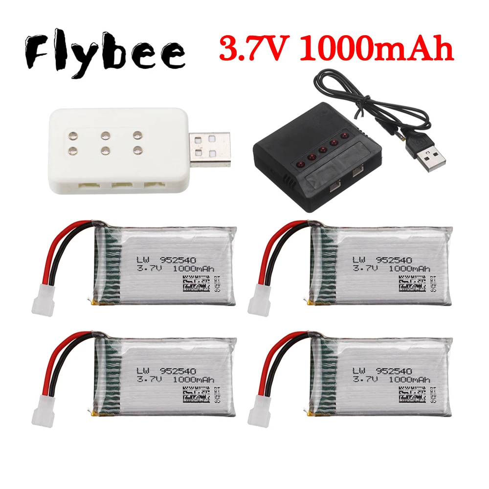 Batería Lipo de 3,7 V y 1000mAh/cargador para Syma X5 X5C X5SC X5SW TK M68 CX-30 K60 905 V931 RC Quadcopter Drone repuestos batería