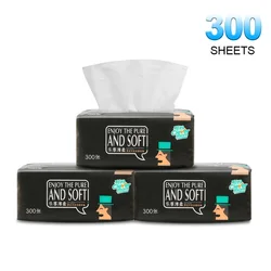 Tissue Dinner Table Napkins Disposable 4 Layers 300 Sheets Toilet Paper Household Pure Wood Pulp Paper Towel