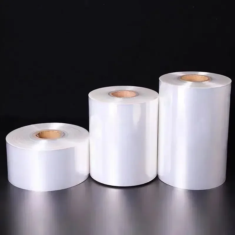 POF Heat Shrink Cylinder Film  External Packing Dustproof Mildew Proof Sealing Folding Films 12-65cm Width Shrinkable Membrane