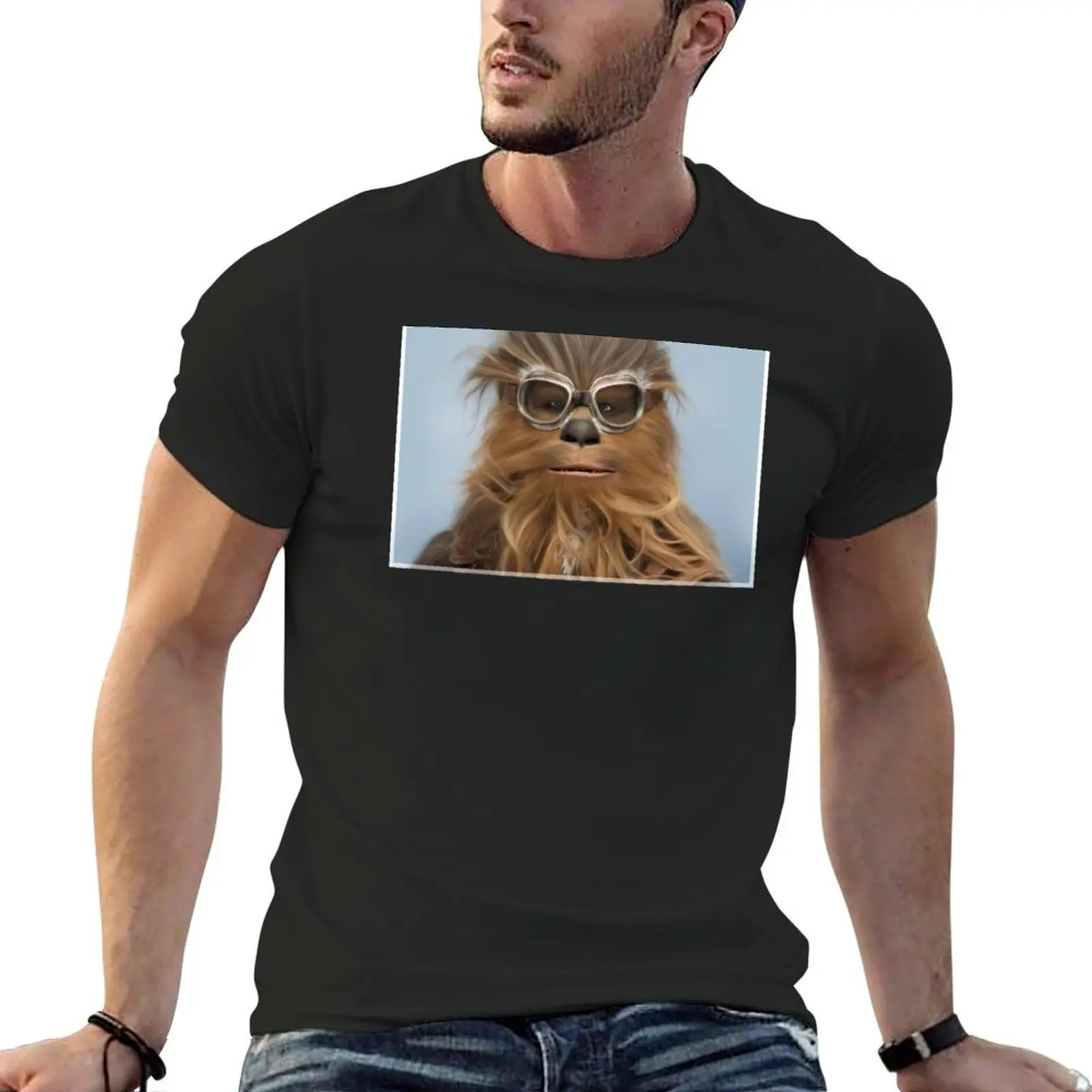 Goggled Wookie T-Shirt oversized t shirt oversized graphic tee graphic shirts cute tops t shirts for men cotton