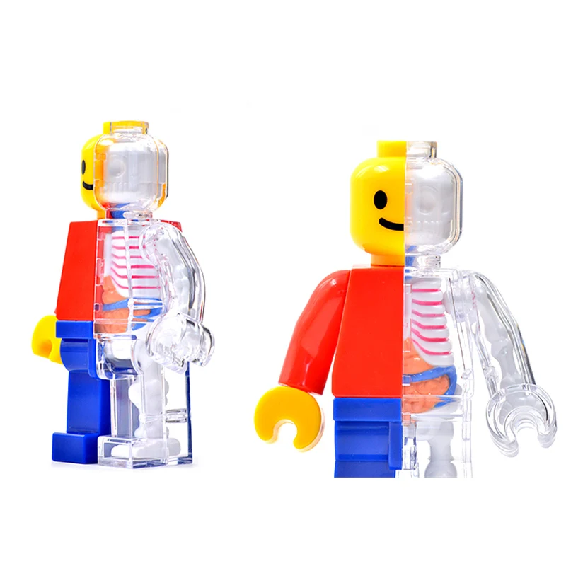 Classic Brick Man 4D Master Puzzle Assembling Toy Perspective Bone Anatomy Model Toys For Children