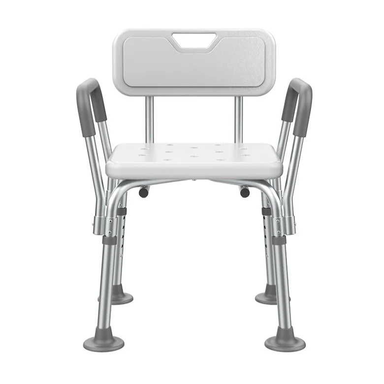 

Bathtub Adjustable Shower Chair, Bath Stool with Removable Back 300lbs - Tool Free Anti-Slip Bench Bathtub Stoo