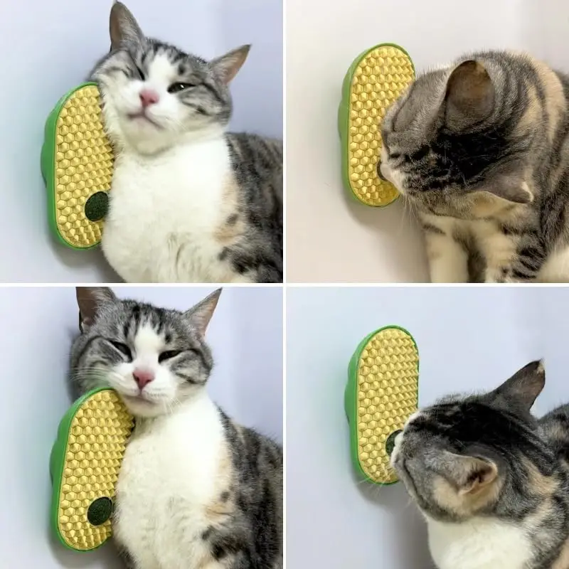 Catnip Toys Balls that Stick on Wall, Catnip Wall Balls for Cats Lick,Cat Face Scratchers, Cat self Groomer for Indoor Cats - view 5