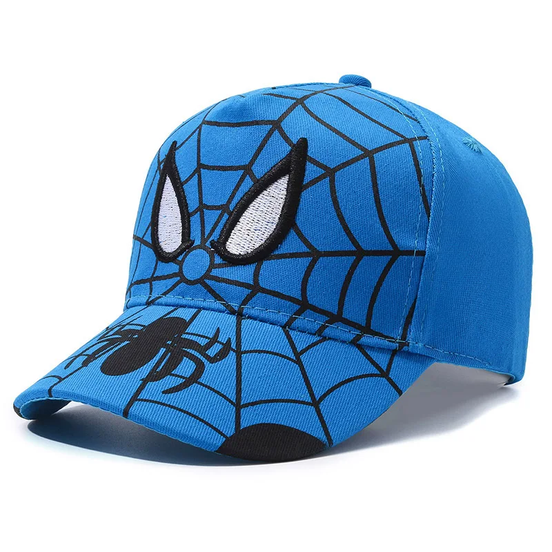 Boné de beisebol do homem-aranha infantil, chapéu de super-herói para crianças, chapéu hip-hop snapback, presente de aniversário para meninos e meninas de 2 a 8 anos