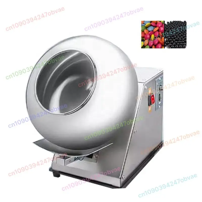 Máquina de recubrimiento de dulces pequeña comercial, máquina de recubrimiento de grageas de granos de Chocolate, máquina eléctrica de recubrimiento de azúcar y Chocolate de 110/220V