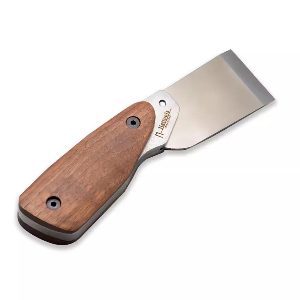 Nattools Leather Cutter 36MM Replaceable DC53 Steel Blade Leather Cutting Knife Walnut Handle Japanese Style Leathercraft Tools