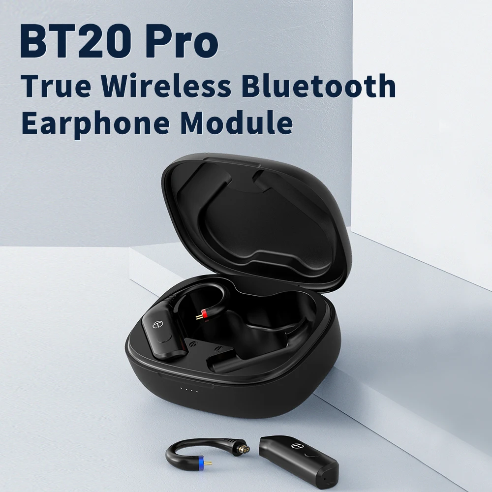 TRN BT20 Pro Wireless Bluetooth 5.3 HIFI Earphones Module Upgrade Cable /MMCX Connector Replaceable Plug Ear Hook For Moondrop