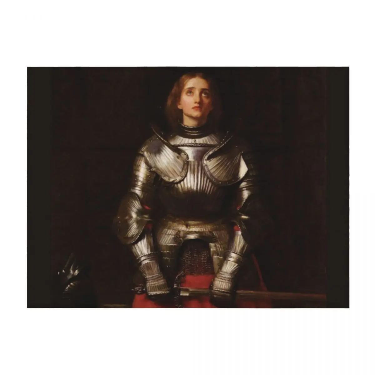 

Saint Joan of Arc by John Everett Millais Throw Blanket Plaid on the sofa cosplay anime Soft Plush Plaid Hairys Blankets