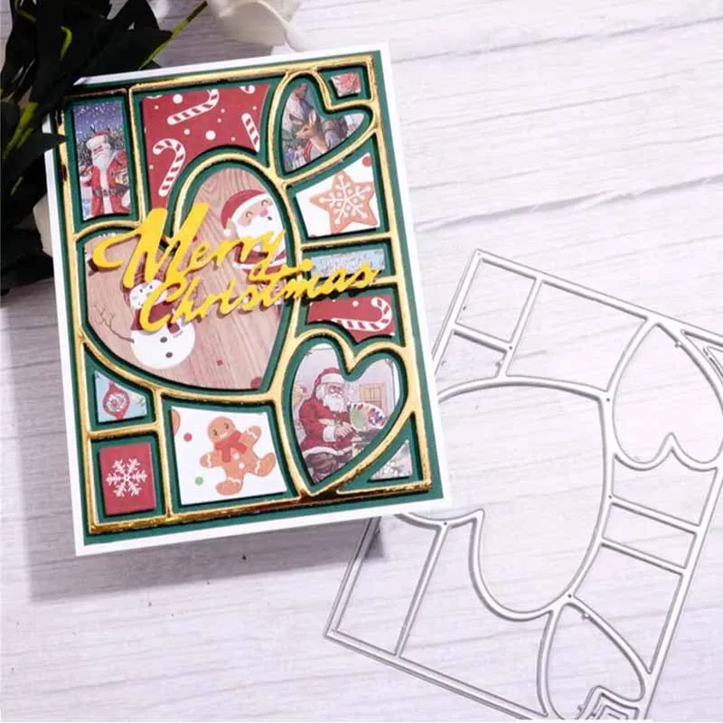 Rechteck Rahmen Metall Stanzformen Form Scrapbooking Papier Handwerk Messer Form Klinge Punch Vorlage Präge Schablone 1 Stück