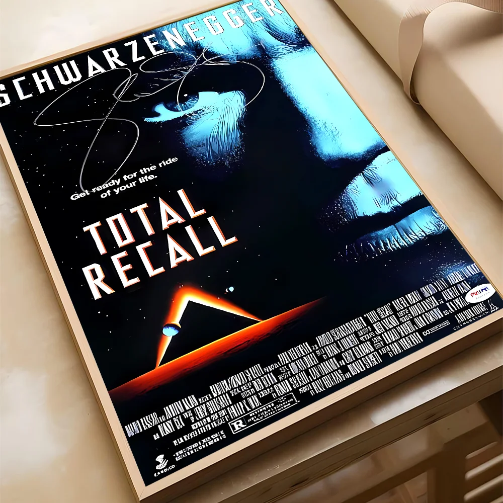1PC Total Recall Movie Poster Movie Sticky Posters Retro Kraft Paper Sticker DIY Room Bar Cafe Aesthetic Art Wall Painting view 6
