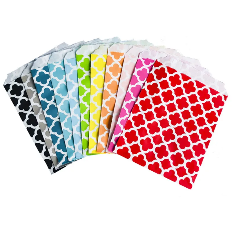 

1000pcs Party Supply 5x7 inch Small Paper Flat Grease Proof Cookie Snack Gift Candy Paper Bag