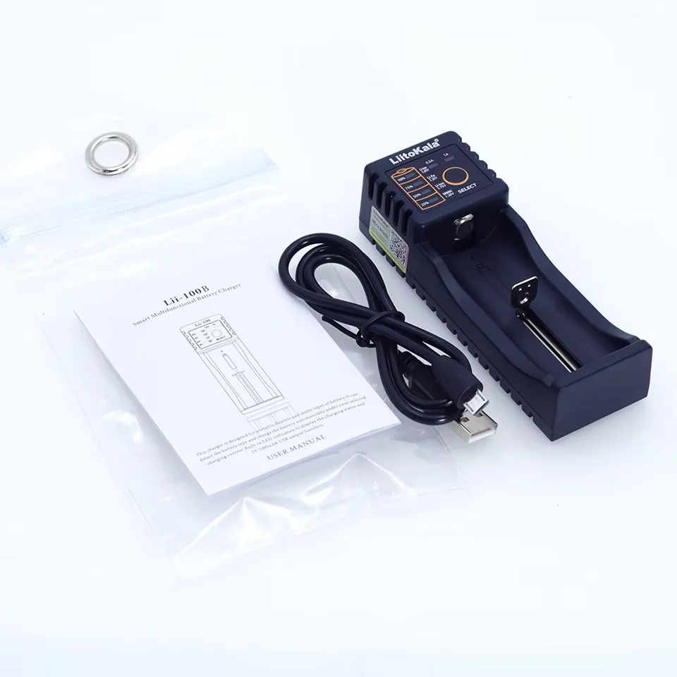 5 STKS LiitoKala Lii-100B 18650 Batterij Oplader Voor 26650 16340 RCR123 14500 LiFePO4 1.2 V Ni-Mh Ni-Cd Smart Charger