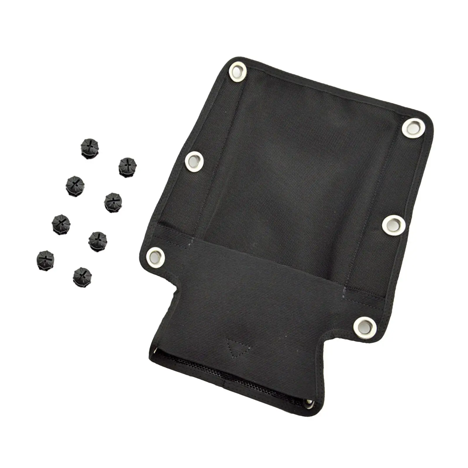 Scuba Diving Backplate Pad with 8 book screws to attach pad