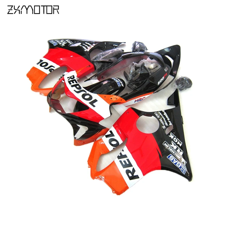 Motorcycle Fairings kit for Honda CBR600 F4 1999 2000 CBR600F4 orange black fairing set cbr 600 f4 99 00 17