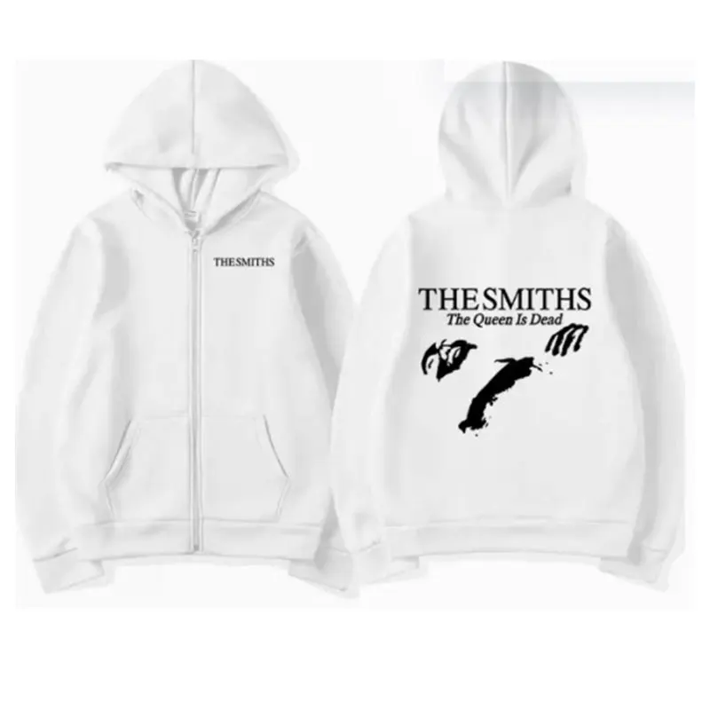 Zipper Hoodie The Smiths The Queen Is Dead Men\'s Fashion Vintage Zip Up Hooded Sweatshirt Harajuku Casual Oversized Jacket Coats