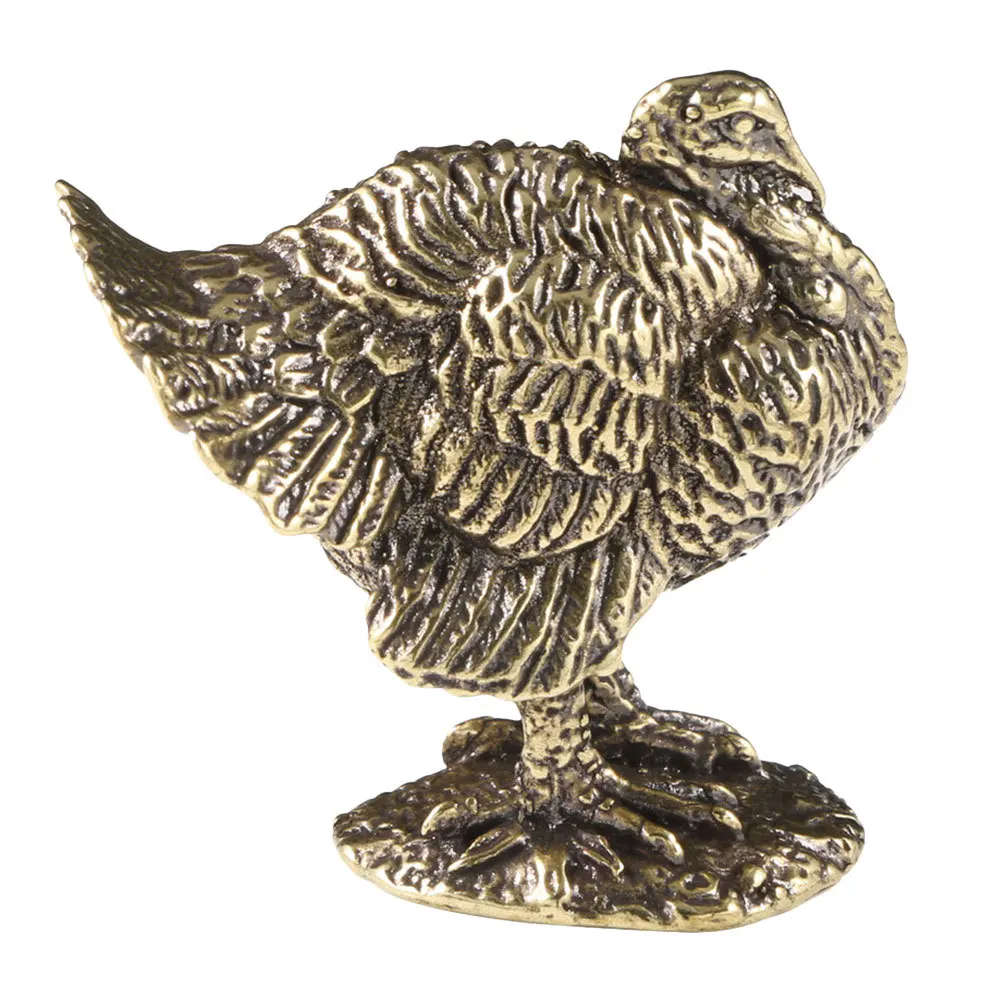 

Mini Turkey Sculpture Home Decor Desktop Ornament For Diy Animal Sculpture Animal Statue Shelf Garden