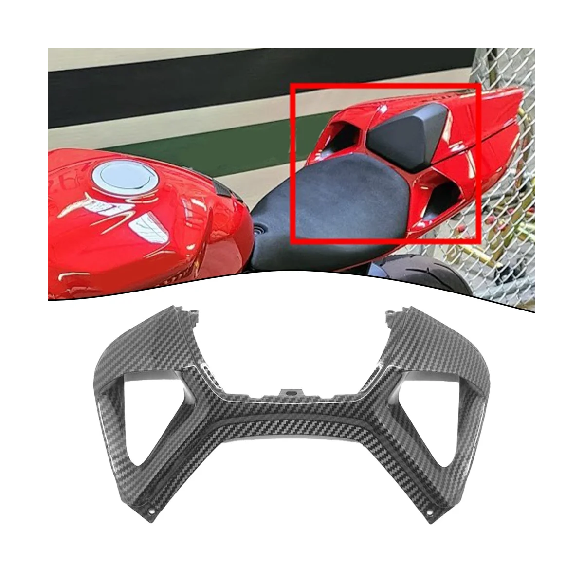 Motorcycle Upper Rear Center Tail Seat Fairing Middle Panel Cowl for Ducati Panigale R S 899 1199