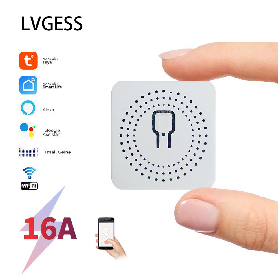  16A WIFI Switch Smart MINI Module DIY Home Improvement Interruptor Inteligente Tuya Smart life Remote Controller Wall Switches 