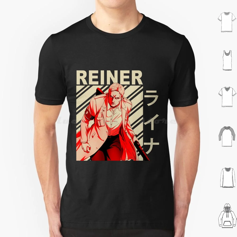 Reiner Braun-Vintage Art T Shirt 6Xl Cotton Cool Tee Reiner Braun Attack On Titan Reiner Reiner Braun Attack On Titan Shingeki