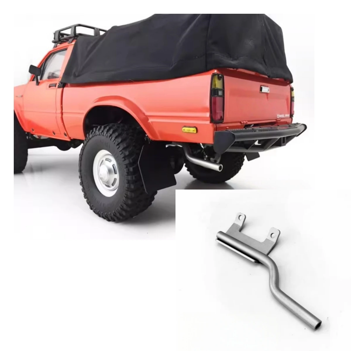 

Metal Exhaust pipe for RC4WD 1/10 Scale RC Crawler Toys RC4WD TF2 Mojave Body RC Car Option part