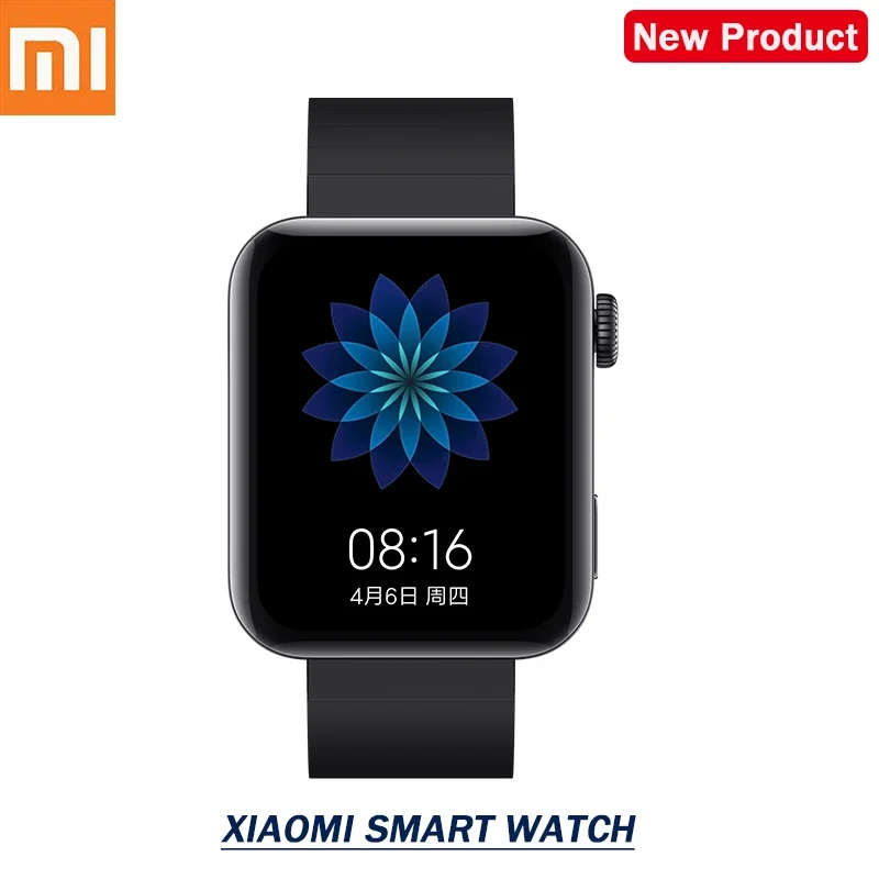 95% New Xiaomi Mi Watch MIUI Android Smart Watch color Bluetooth 4.2 multifunctional watch with NFC A Ture Smart Xiaomi Wtach