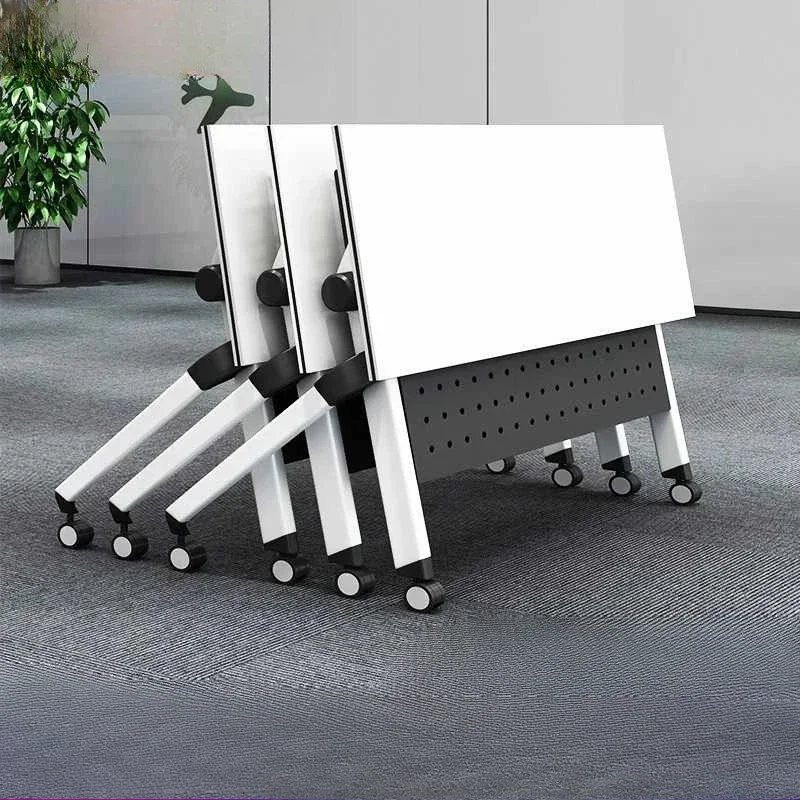 

Training desk and chair combination Mobile office Educational institution Conference folding splicing Training desk