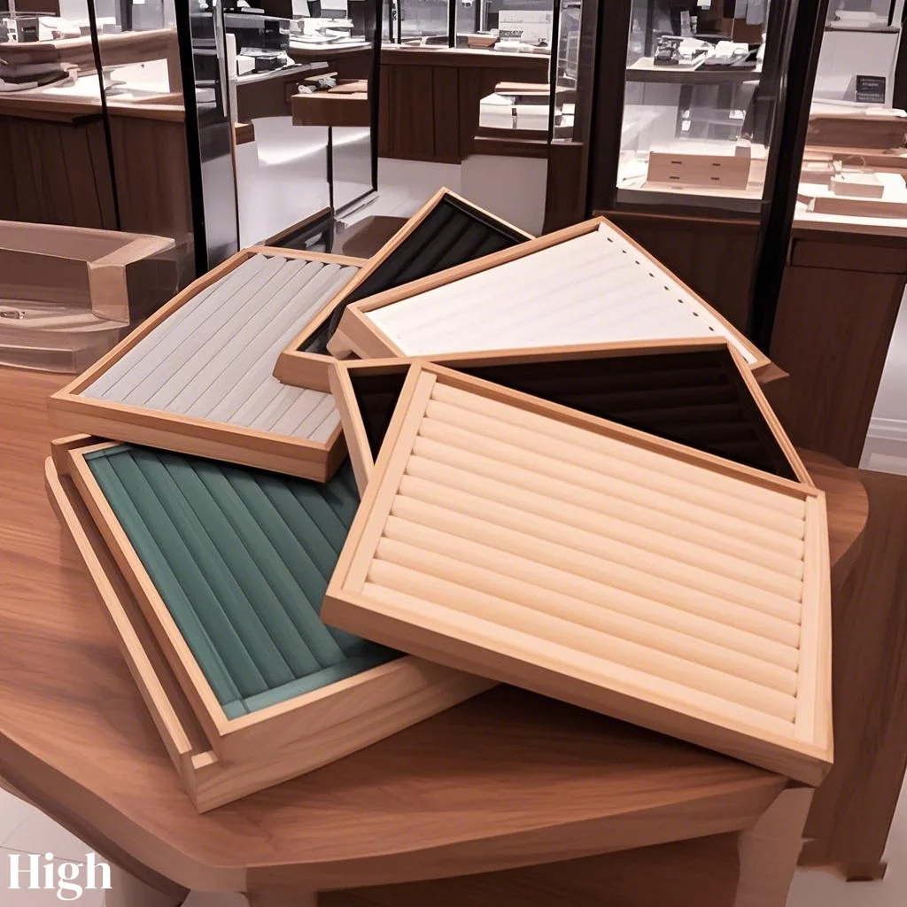 

New Arrival Bamboo wood Jewelry Display Jewellery Tray Ring Holder Necklaces Organizer Bracelets Showcase Pendants Box