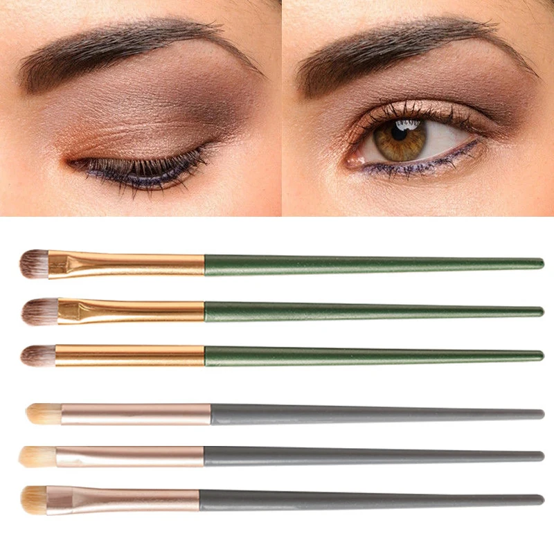 3pcs Makeup Brush Set Eyeshadow Brush Soft Mini Size Blusher Concealer Brushes Portable Cosmetic Applicators Foundation Brush