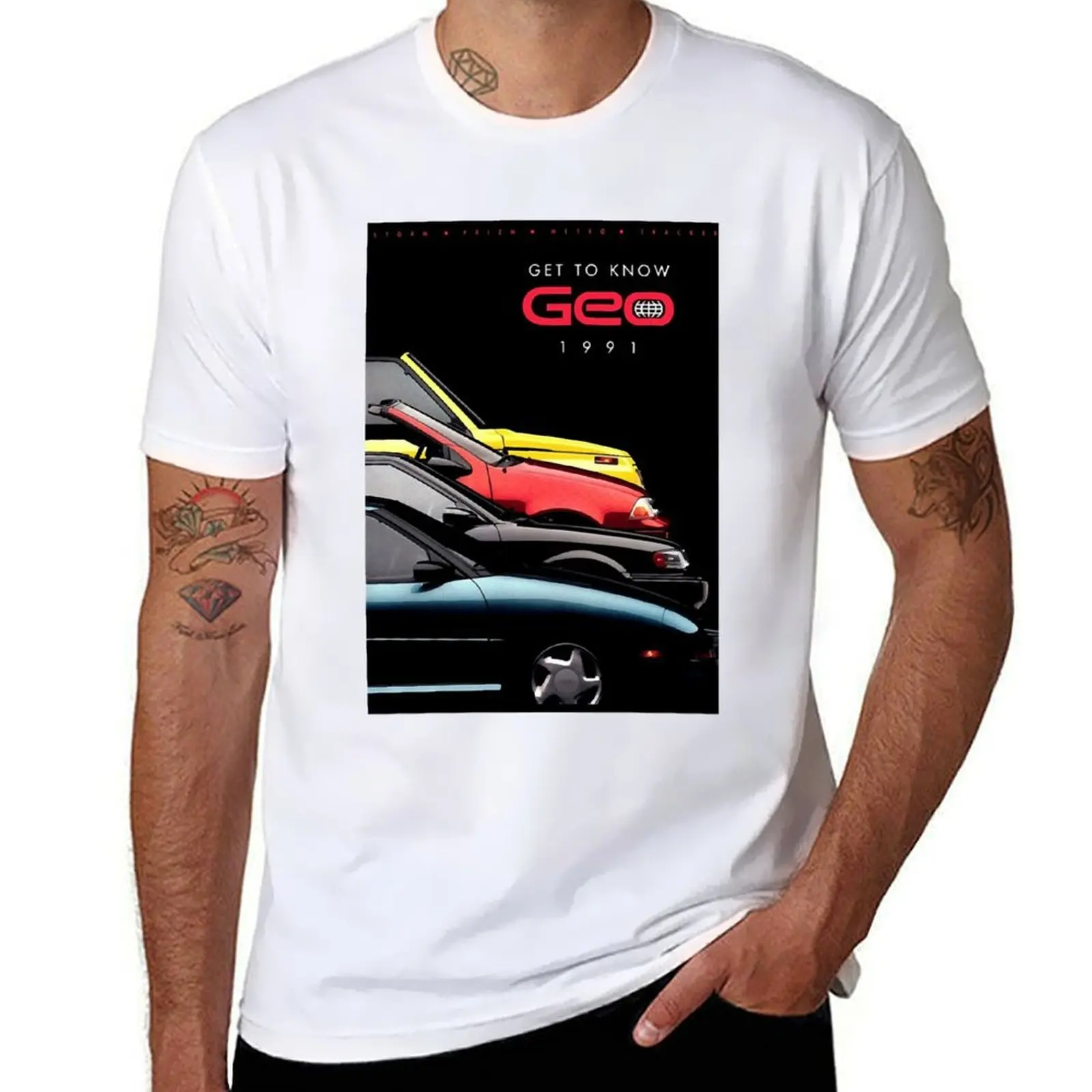 

GEO MOTORS (GEO METRO) 90s ADVERT Poster Classic T-Shirt g man t shirts for men man graphic t shirt T-Shirt