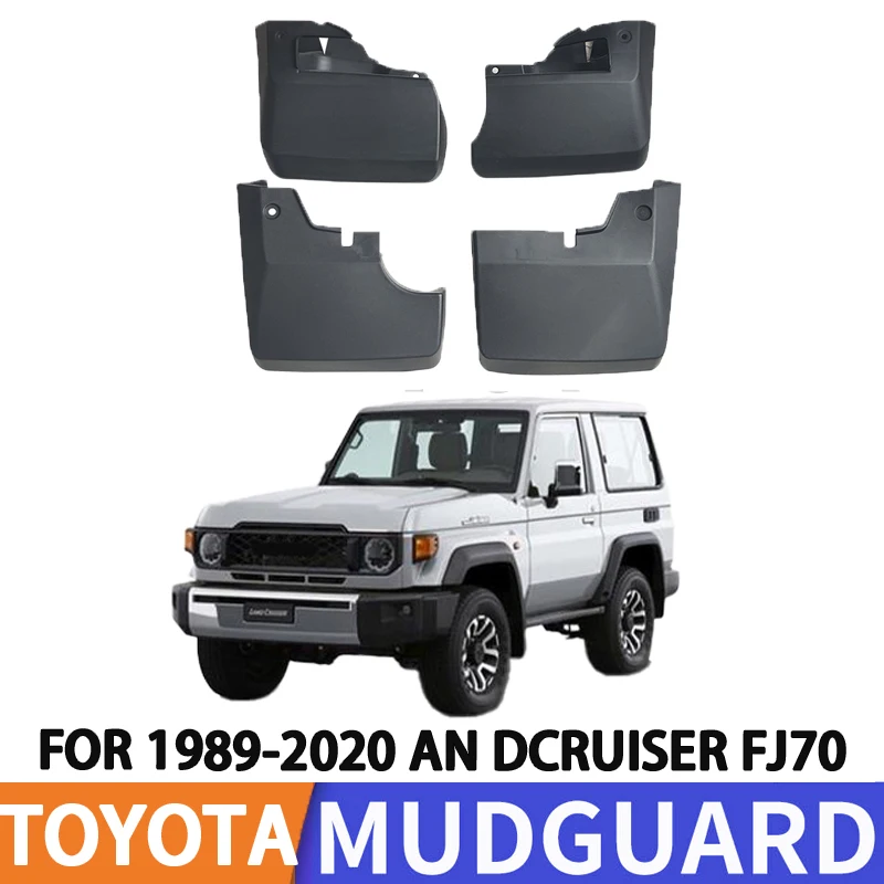 For 1989-2020 Toyota Land Cruiser LC70/FJ70 Car Tire Fender Splash Guard Front and Rear Wheel Fenders
