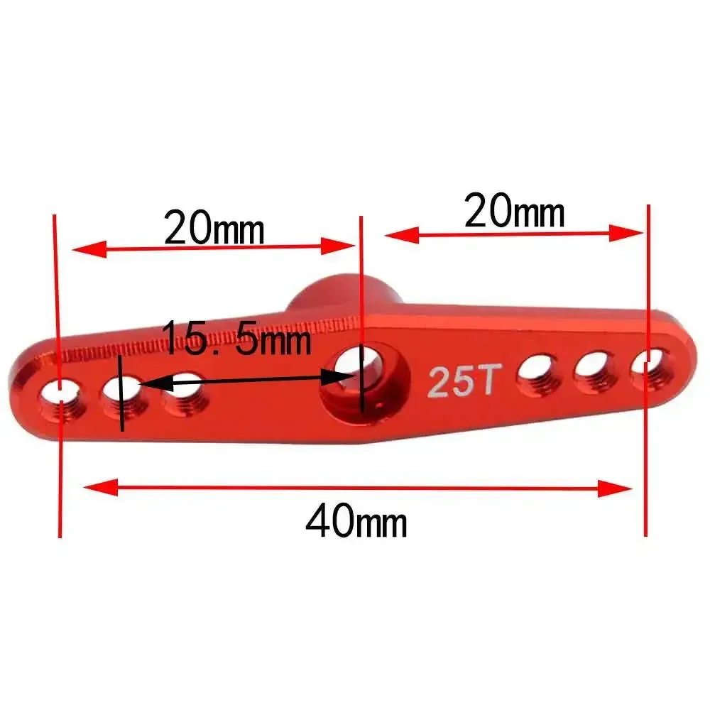 25T aluminiowy klakson ramię serwo RC do Futaba Savox Xcore HL HSP HD Power RC Tools