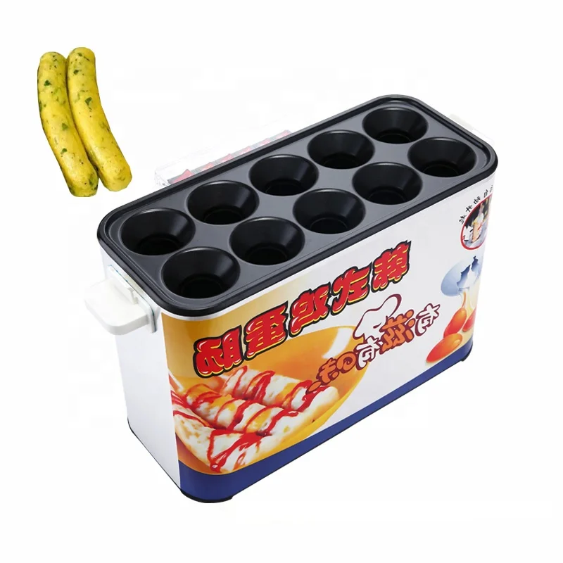 Best Selling Ten Holes Food Processor Hot Dog Sausage Breakfast Egg Roller Machine Omelette Roll Rolling Maker