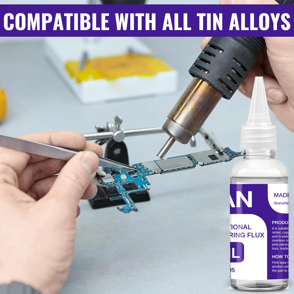 تدفق سائل، بدون تنظيف، بطارية، ستانلس ستيل، نحاس، حديد، نيكل، صفائح مجلفنة ومعادن أخرى، تدفق متعدد الوظائف #5