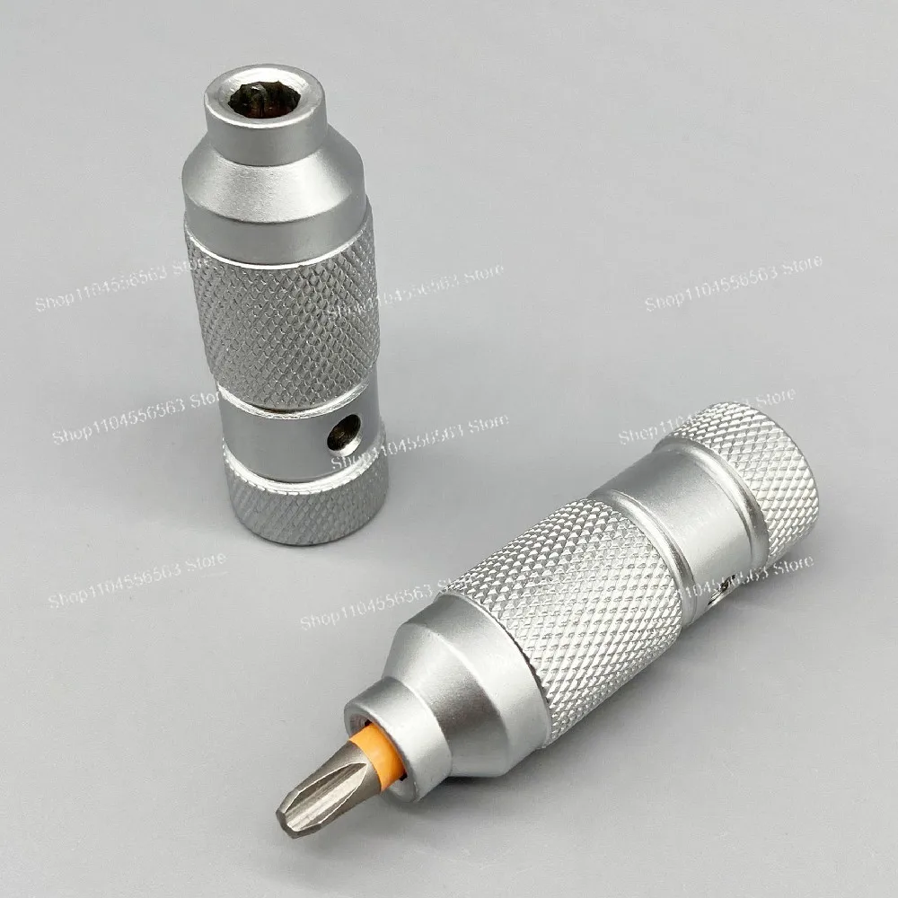 

Magnetic 6.35mm Precision Screwdriver Handle, Full Steel Manual Tool Interface Replacement Shank for Professional Repair