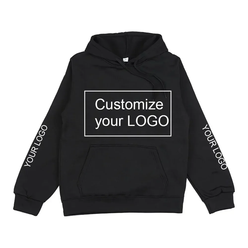 2022 Autumn/Winter New Logo Customized Fashion Hooded Hoodie Men\'s and Women\'s Pullover Sweatshirt Casual Loose Long sleeved Top