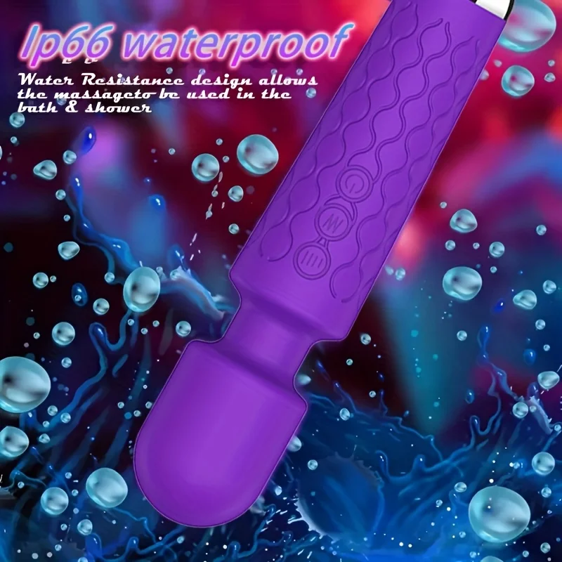 AV هزاز عصا مدلك شخصي البظر محفز لعبة الجنس للنساء 20 الاهتزاز 8 سرعة قابلة للشحن الهزاز الصغير ألعاب جنسية