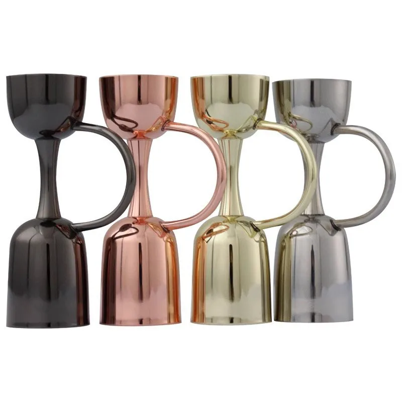 

Stainless Steel Jigger Double-Headed Handle Measuring Cup Bar Wine Mixer Liquor Divider Jusi Cup Novice Bartender Measuring Cup