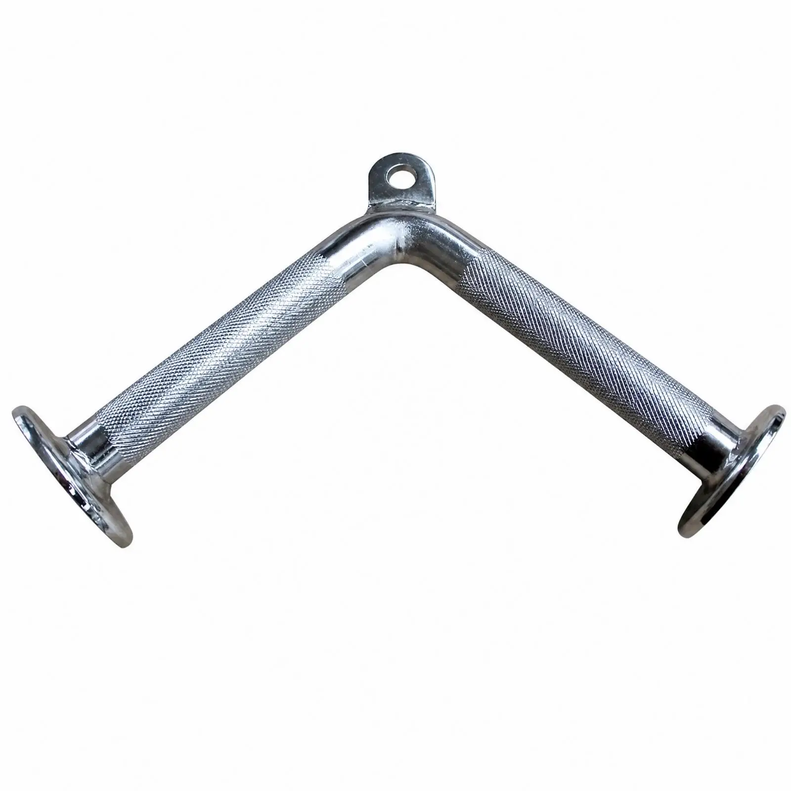 Lat Pulldown Angled Grip Handle Solid Steel V-Shaped Rowing Handle Slip-Resistant Cable Row Attachment for Back Training