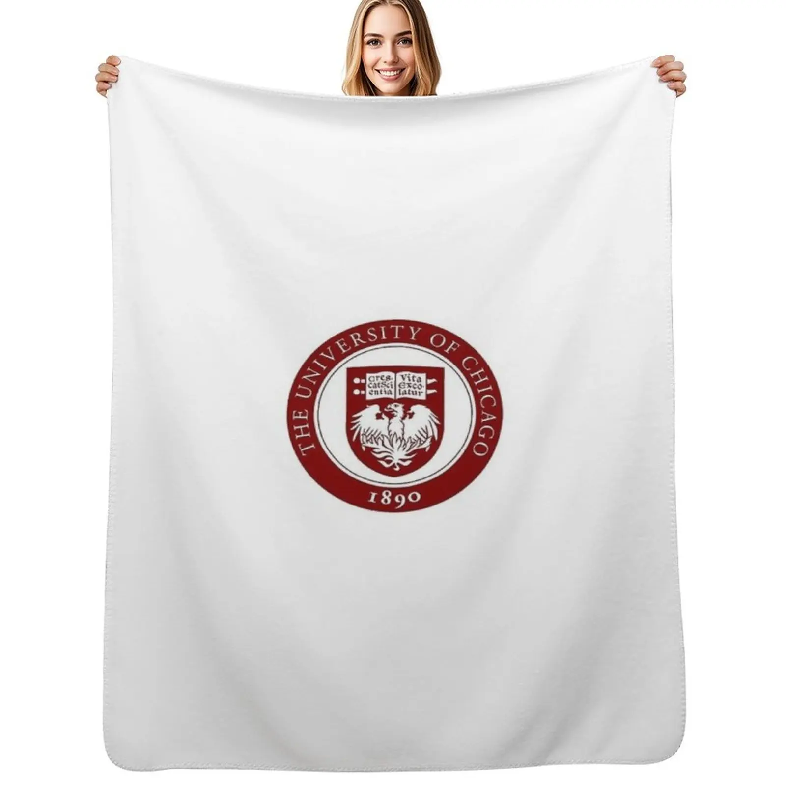 University of Chicago Throw Blanket decorative Sofa Throw Decorative Throw Furry Beach anime Blankets