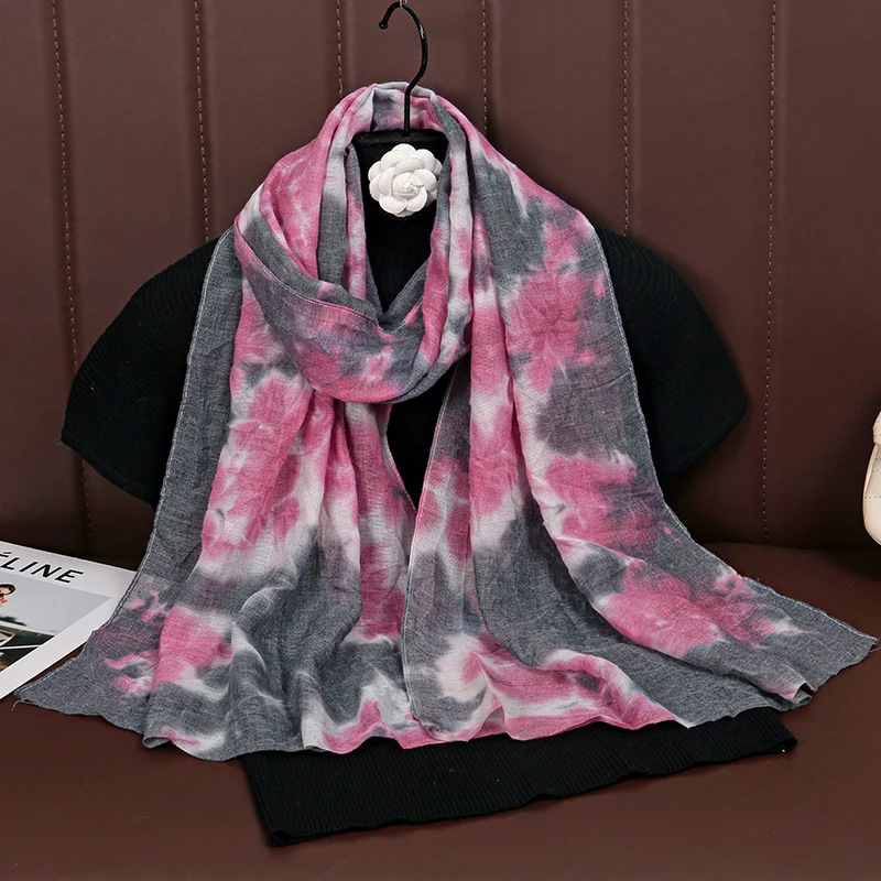 

45*160cm Women Plain Solid Cotton Rayon Hijab Scarf Lady High Quality Wraps Shawls Muslim Headband Islamic Scarves