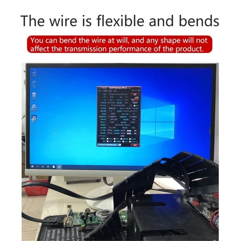 كابل الناهض PCI لـ EXPRESS 16x بطاقة كابل مرن عالية السرعة تمديد مهايئ منفذ بطاقة PCIe 3.0X16 الناهض لوحدة معالجة الرسومات