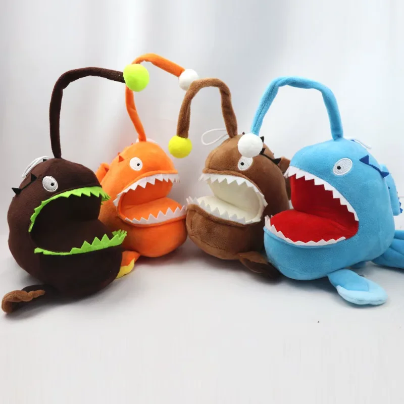 

4 шт. Дьявол Рыба Плюшевая игрушка Фонарь Рыба Мягкая игрушка Монькфиш Мягкая кукла Домашний декор Игрушка для мальчиков и девочек Подарки на день рождения
