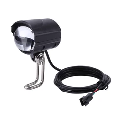 Bicycle LED Light 36V 48V 60V Bike Horn Waterproof Flashlight with Horn for Electric Bike Headlight Front Light Waterproof