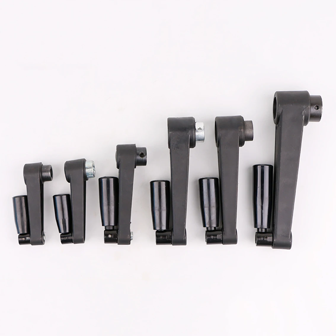 1Pcs Round Hole/Square Hole Mounting Foldable Crank Handles For Lathe Milling Machine Revolving Handle Length 63/80/100-160mm