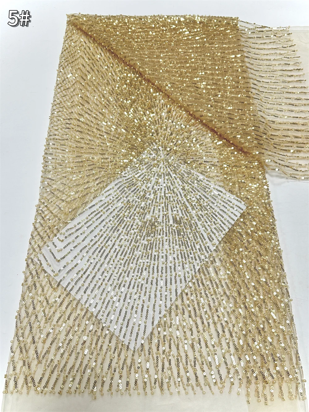 

Mesh African Lace Fabric 2025 With Sequins Tulle Evening Dresses For Women Embroidery French Fashion Fabrics Sewing 5yards Cloth